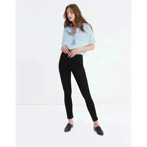 Madewell Women’s 26 Tall 10" High-Rise Skinny Jeans in Carbondale Wash - Picture 1 of 9